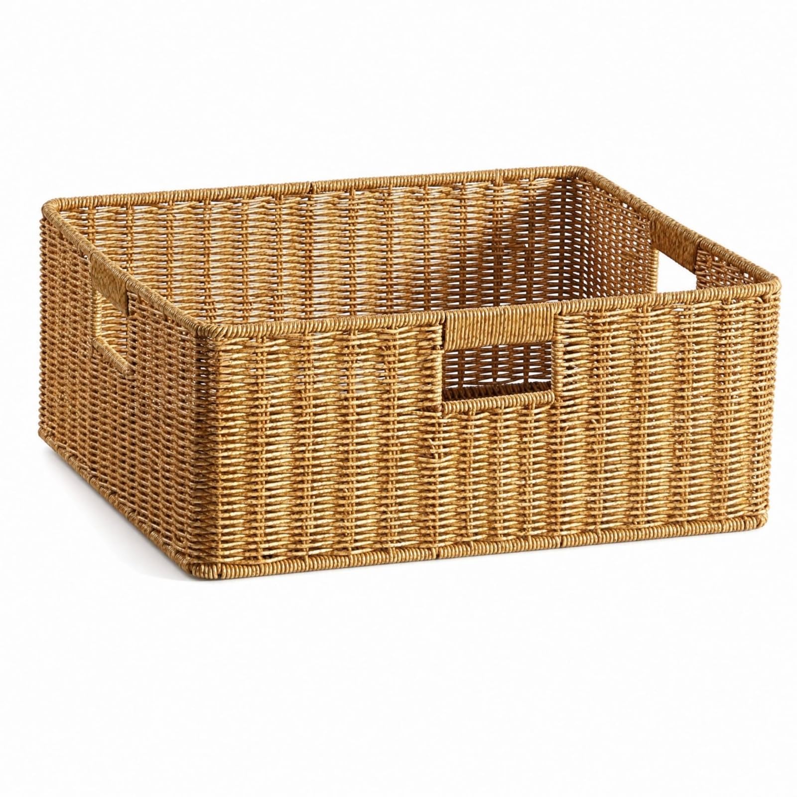 Cesta Tejida con corativo, color to 1, 43 × 34 × 18 Cm