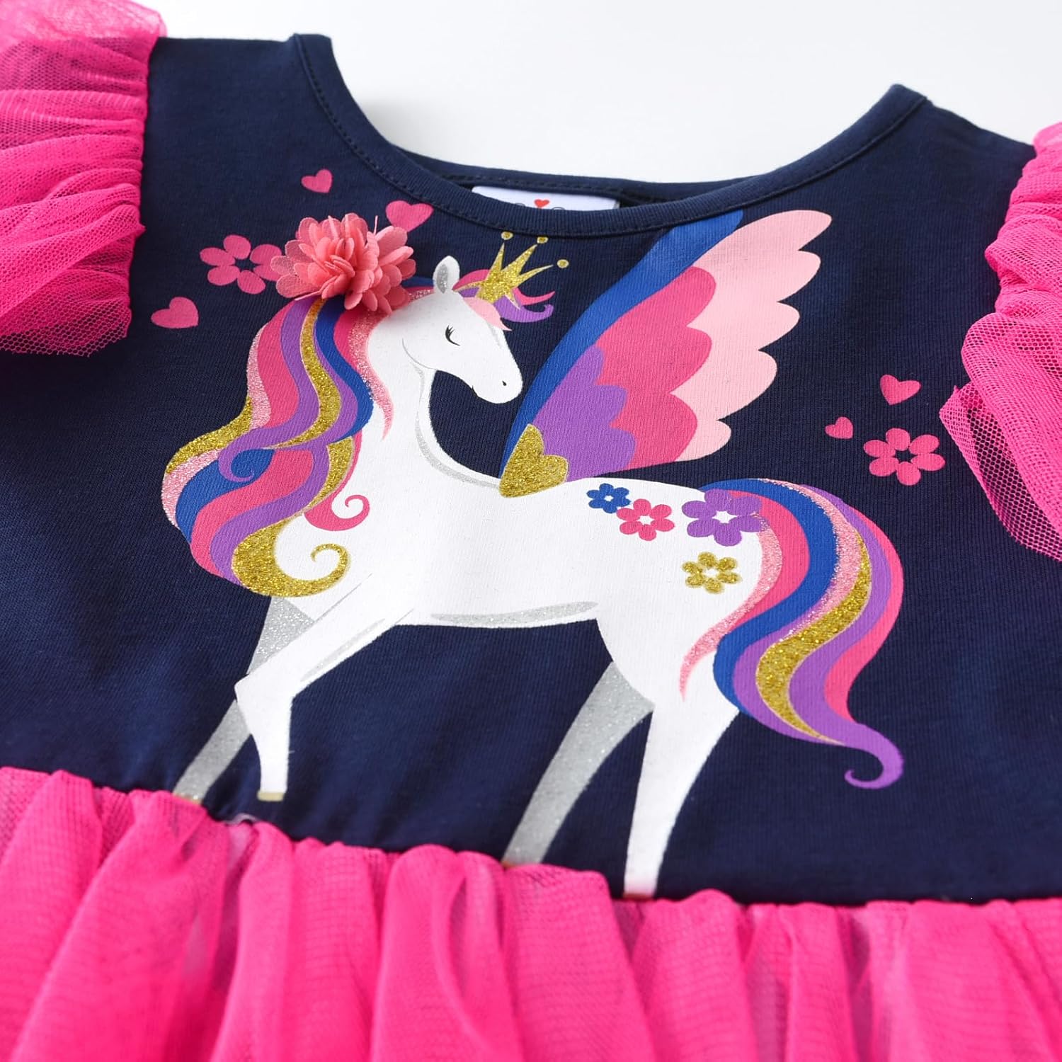 DXTON Toddler Girls Dress Long Sleeve Tutu Winter Birthday Party Dress for Little Girl 3-8T - Image 5