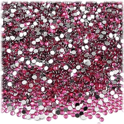 5,000pc Rhinestones Round 2mm Tiny for Nails - Flatback Hot Pink or Rose HPK