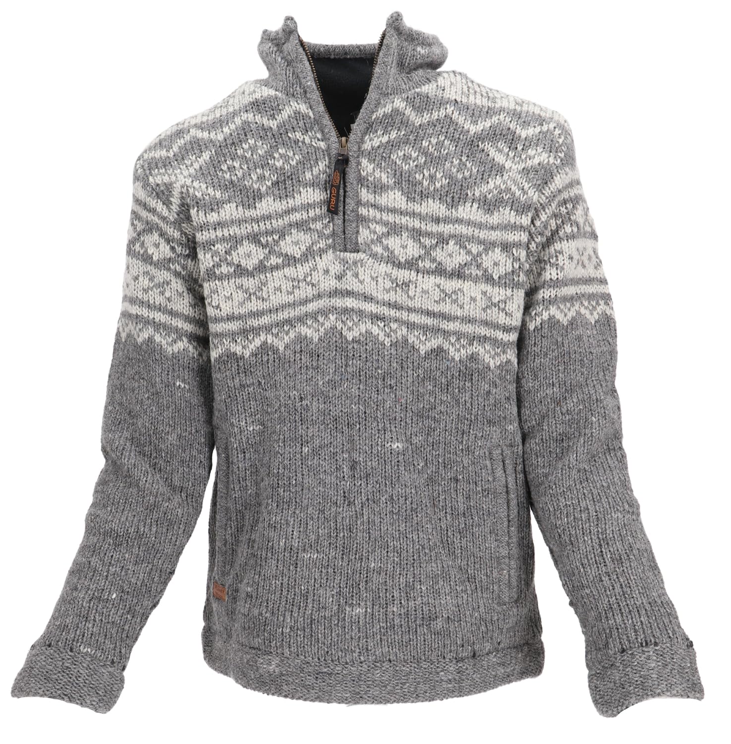 GURU SHOP Maglione di lana Troyer, maglione da marinaio, blu scuro, da uomo