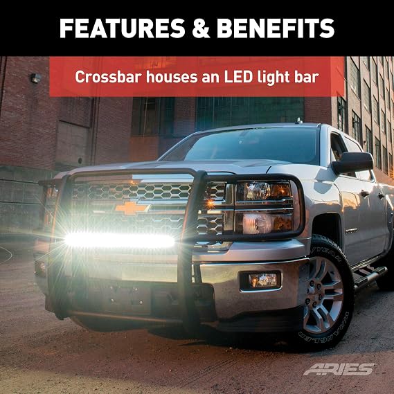 ARIES P3069 Pro Series Black Steel Grille Guard, No-Drill, Fits Select Ford Ranger