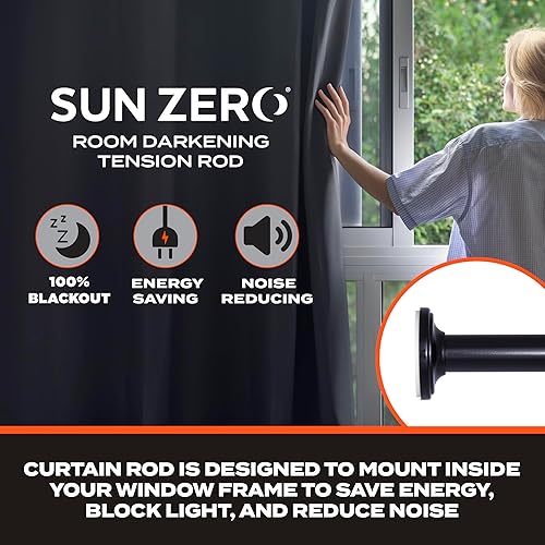 Miniatura 10 de Sun Zero Varilla de tensión opaca de 58", 26-60", plateada