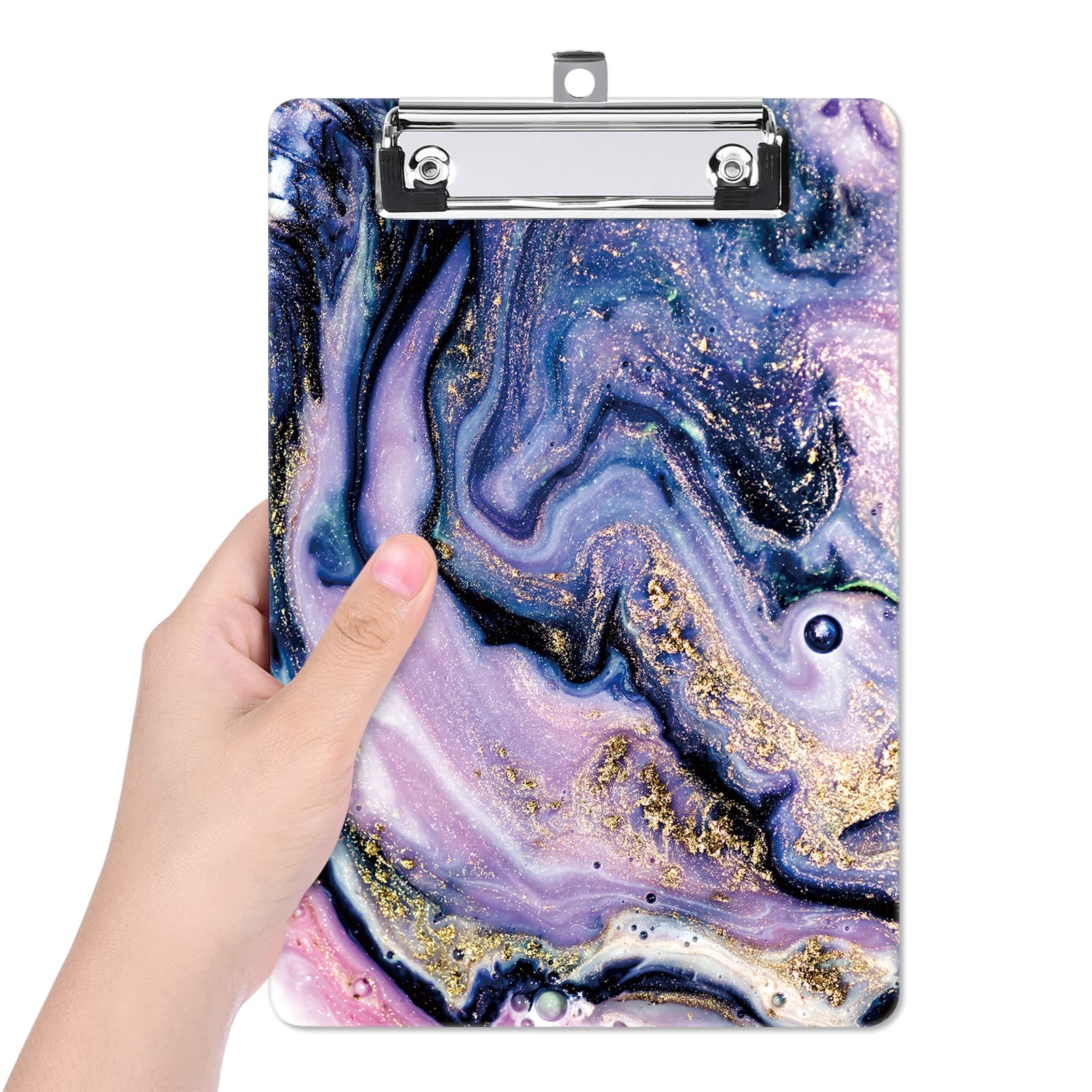 Small Plastic Clipboard 6 x 9 in, Standard A5 Size Fashion Clip Board