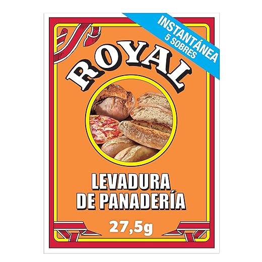 Royal Levadura de Panadería Instantánea en Formato Polvo 5 Sobres, 27.5g