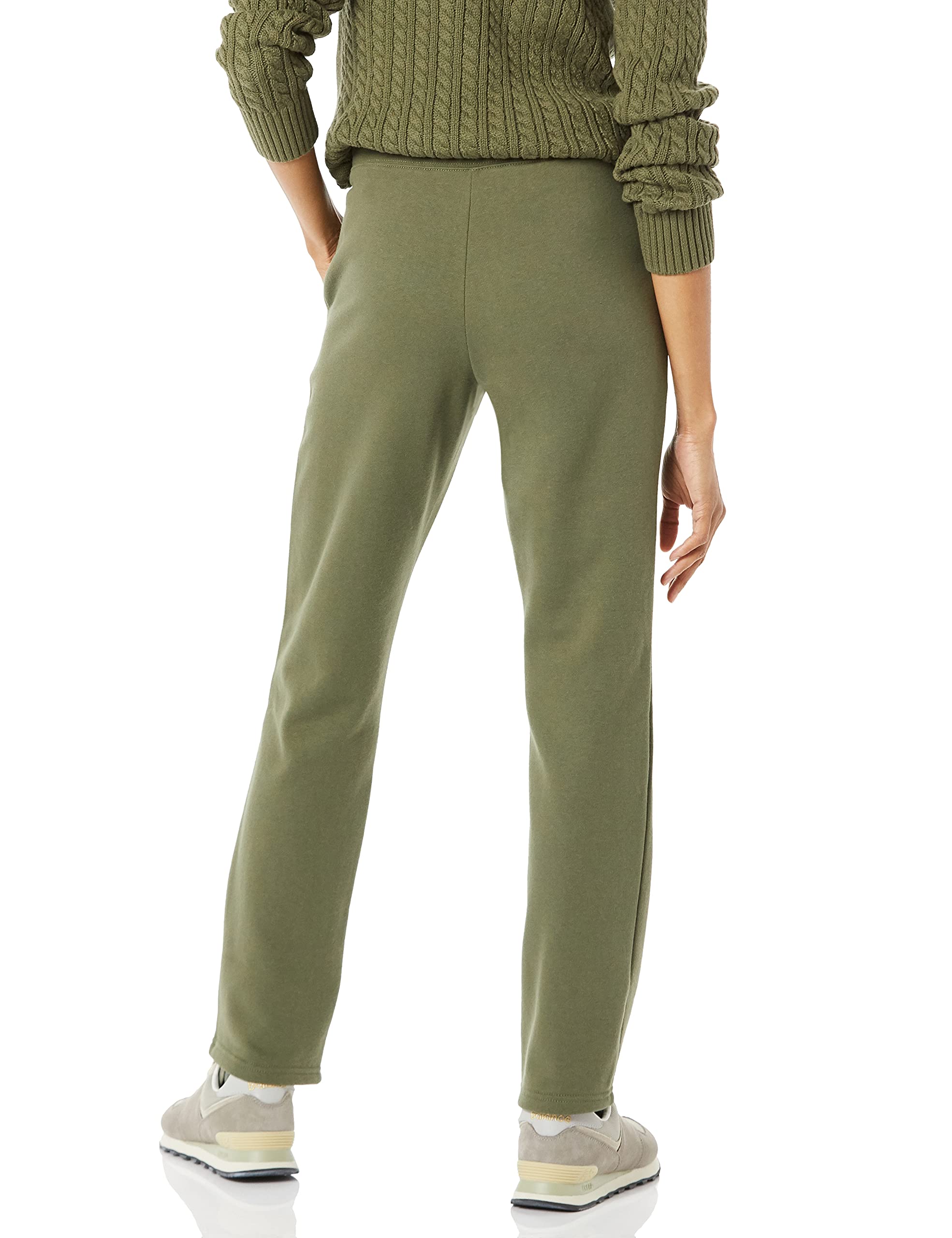 Amazon Essentials Pantaloni Tuta Da Donna A Gamba Dritta Con Coulisse, In Pile (Disponibili In Taglie Forti)