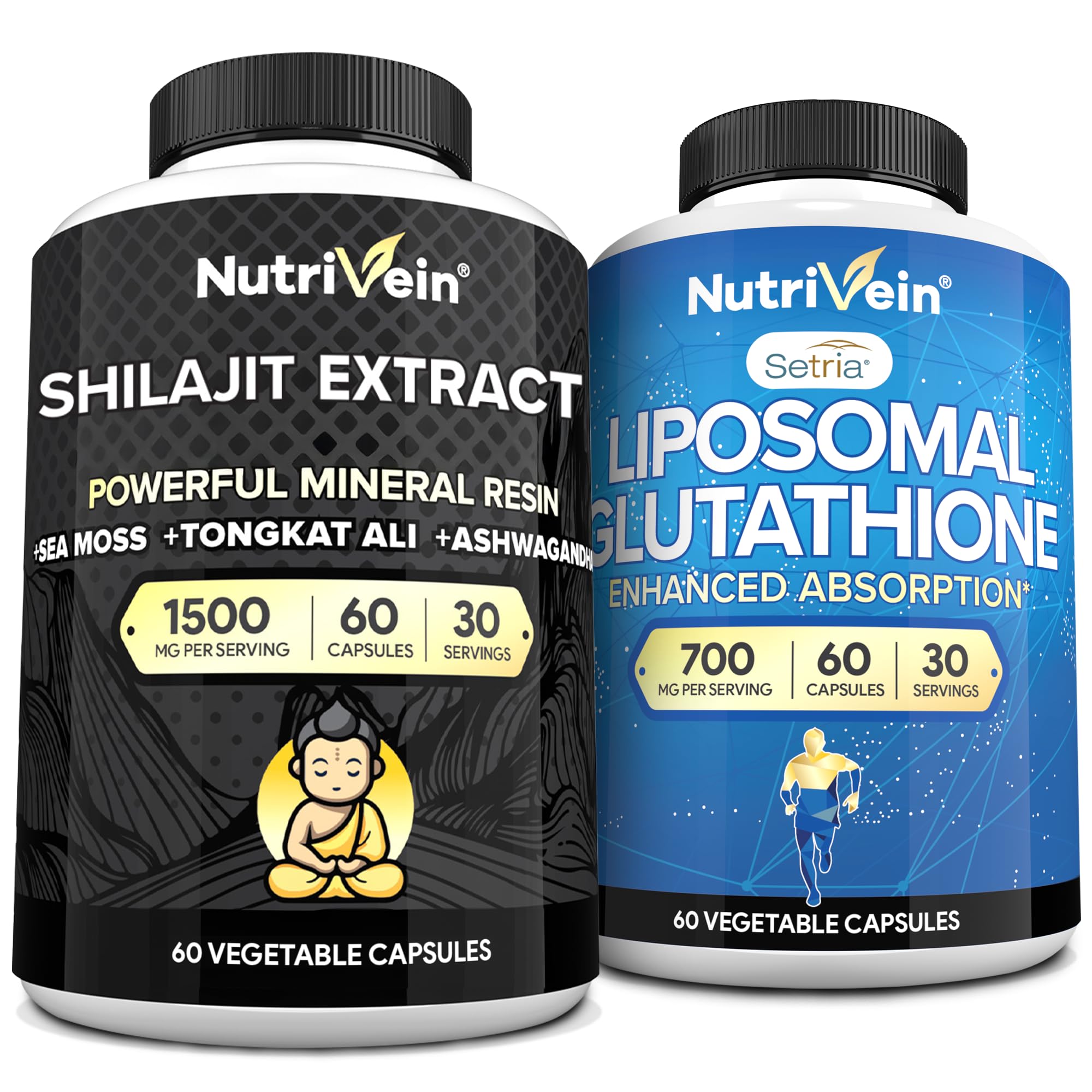 Amazon.com: Nutrivein Premium Shilajit Capsules & Liposomal