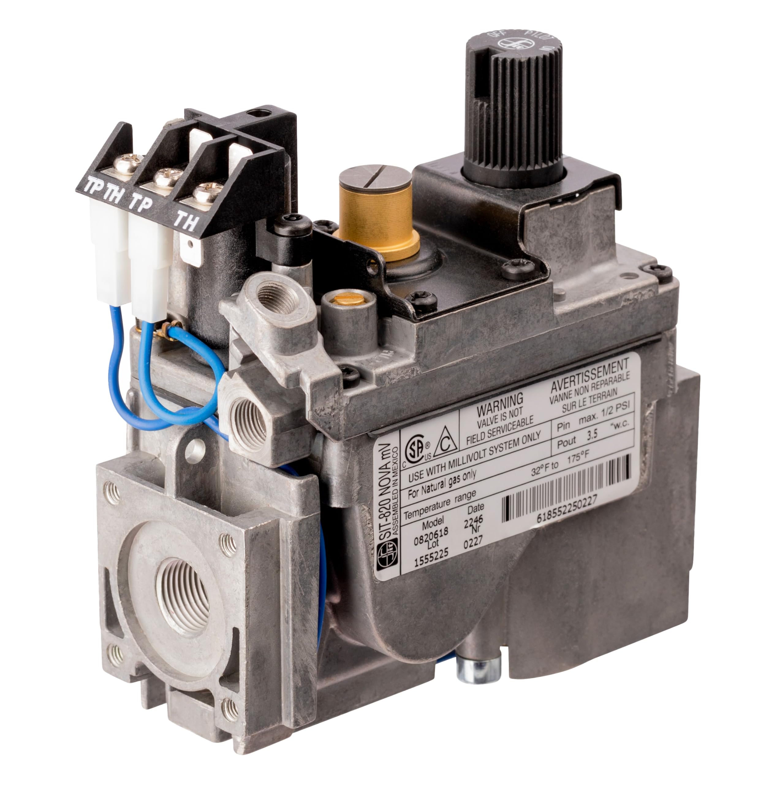 Amazon.com: 0820618 SIT 820 Nova mV Natural Gas Millivolt