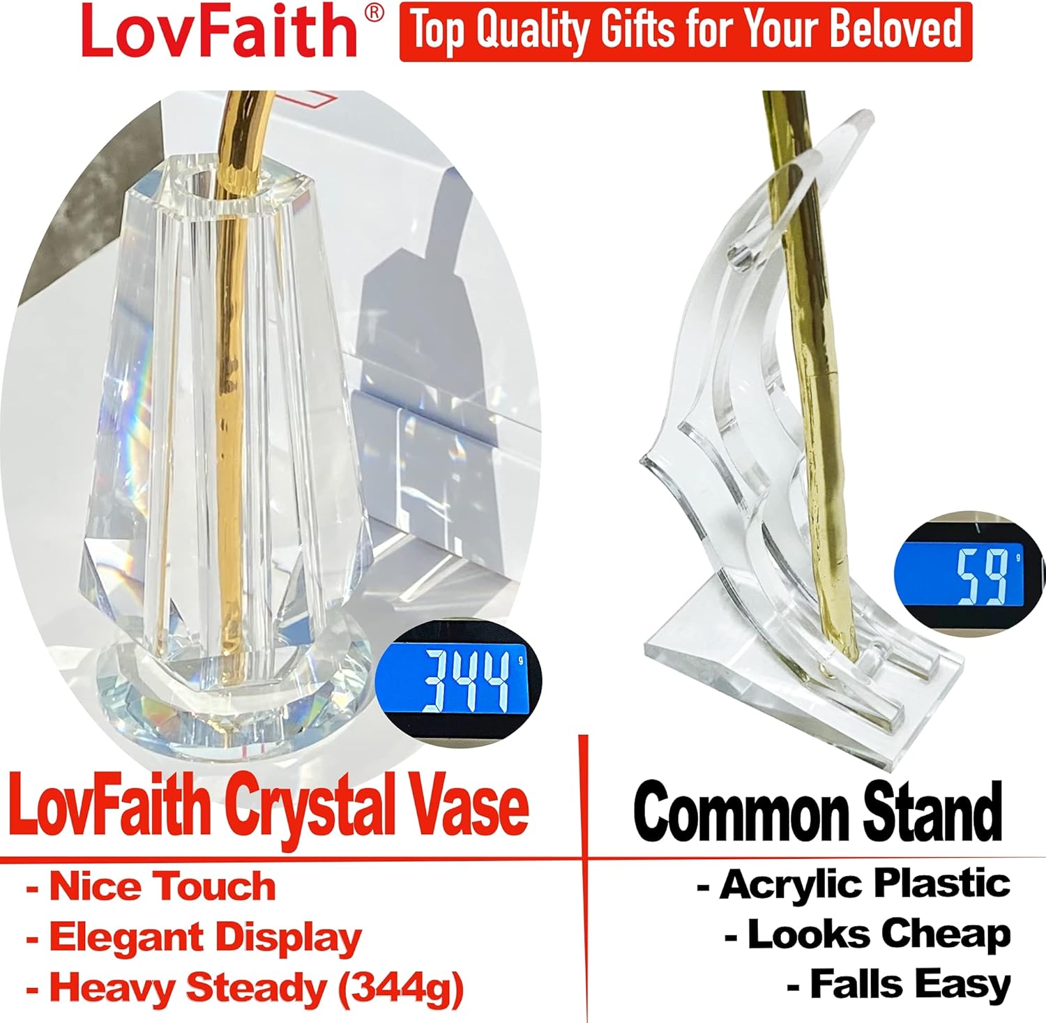 Valentine Gift Real Rose Dipped Thick Sterling Silver with Crystal Stand, Best 25th Anniversary Silver Rose Gift for Her Wife Mother Birthday Christmas (B2. Sterling Silver -Blooming) - Image 5