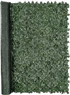 VEVOR Artificial Ivy Privacy Fence Screen, 96 x 72 in Faux Ivy Vine Leaf Hedges Fence, Greenery Privacy Fence with Mesh Cloth Backing, Green Wall Decoration for Outdoor Garden, Yard, Balcony