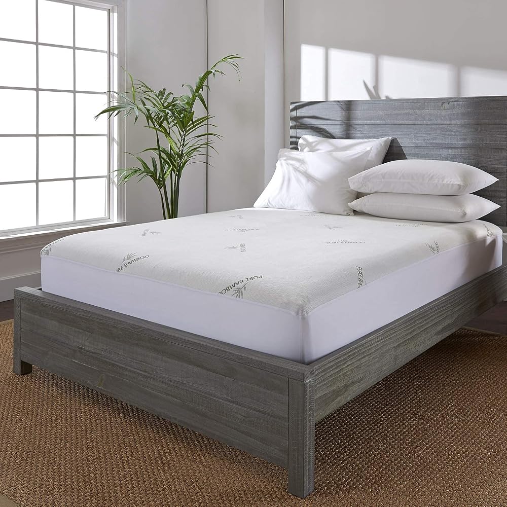 Queen Mattress Protector by PURE BAMBOO, Waterproof