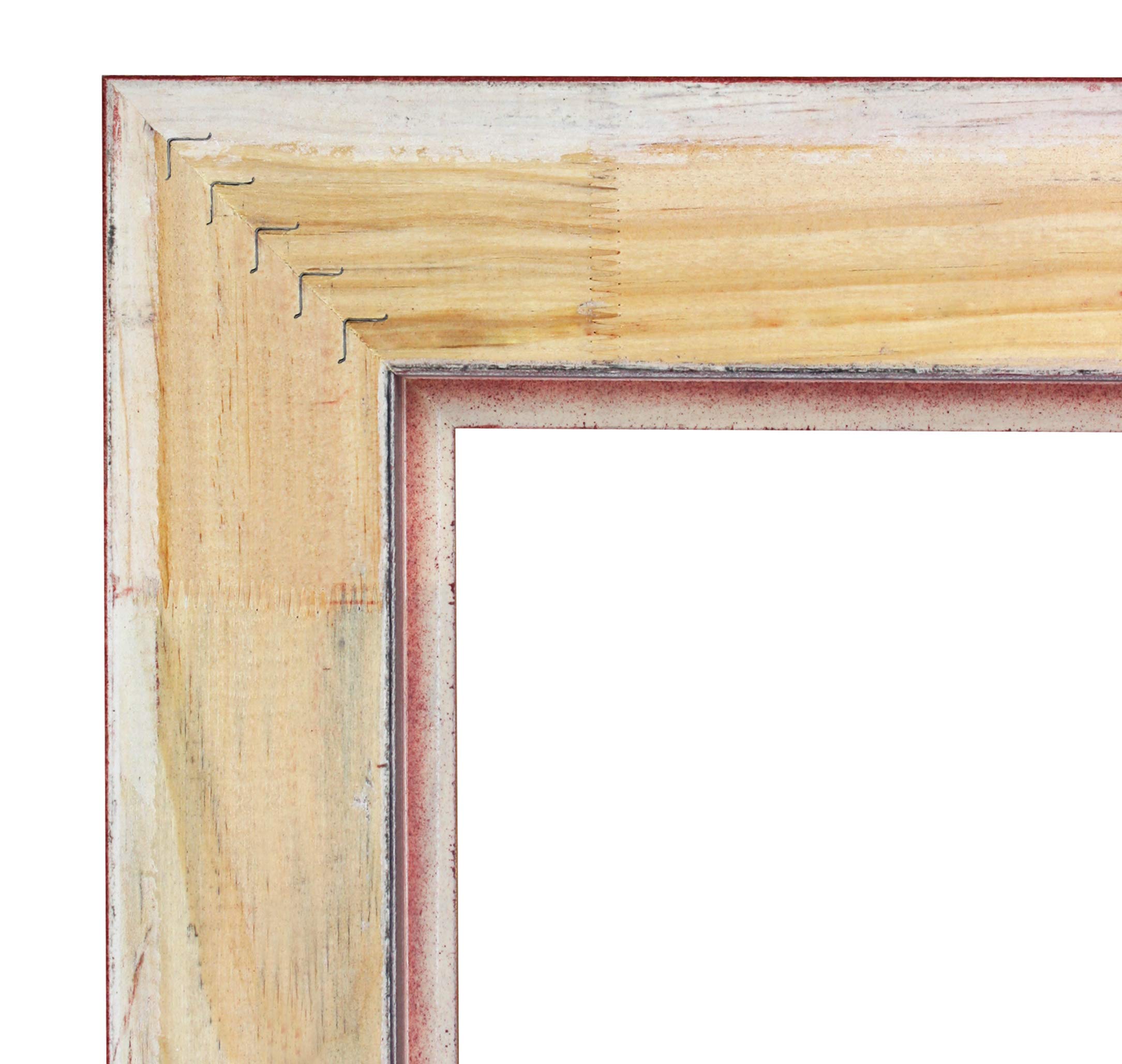 CHELY INTERMARKET MOD149 Espejo De Pared Estilo Clásico Dorado Decorativo Rectangular 35x140 cm Salón Oficina Madera Maciza Fabricado En España Perfil con Relieve Montaje Versátil