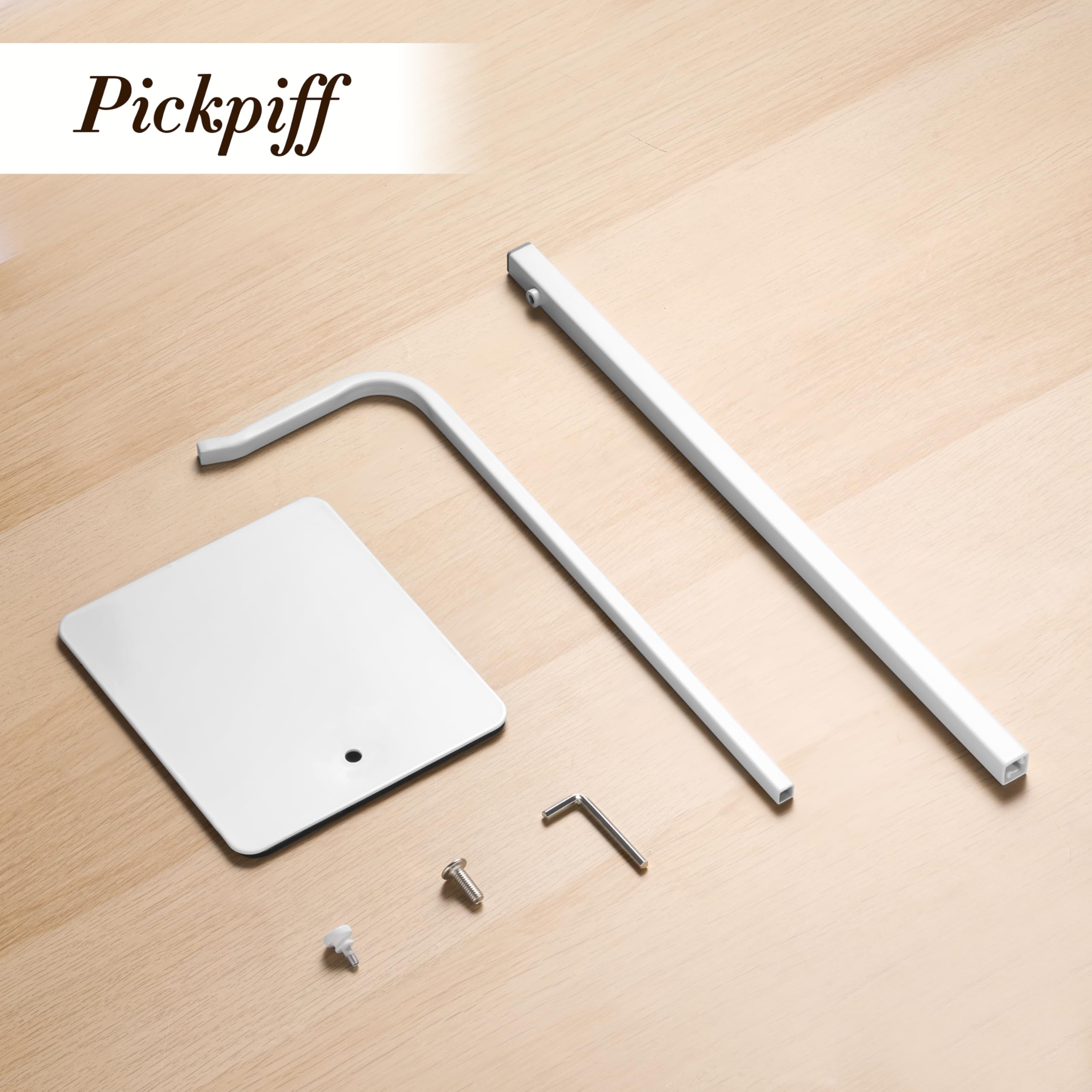 pickpiff 3er-Pack Handtaschenhalter Handtaschen-Präsentationsständer: weißer Aufhänger-Ständer für Taschen, Handtaschen und Kränze, verstellbarer Hakenständer für Tischplatte, Schrank und