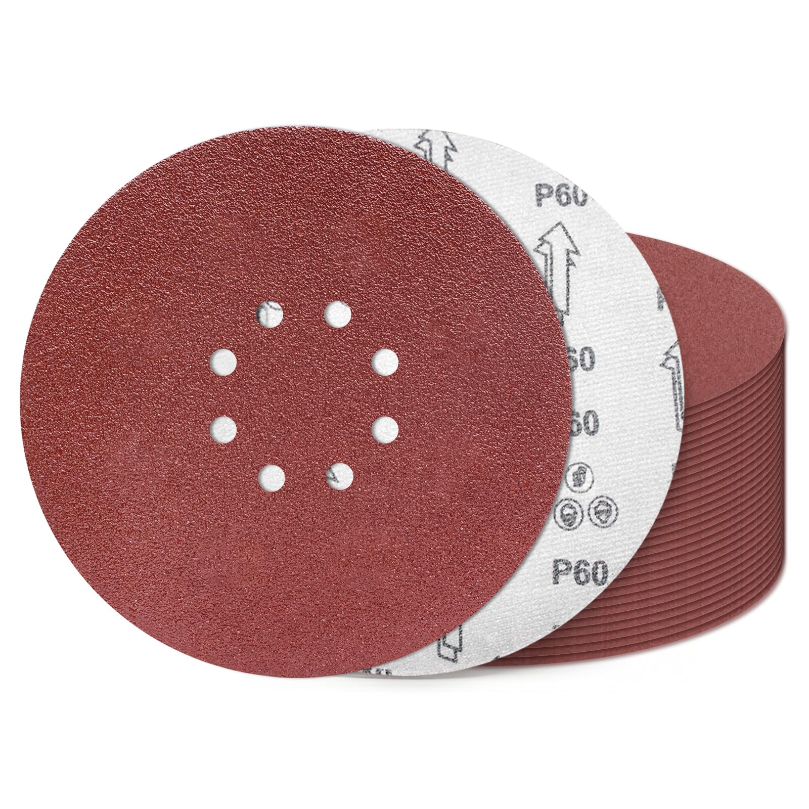 9" Sanding Discs - 20 Pack 240 Grit -16