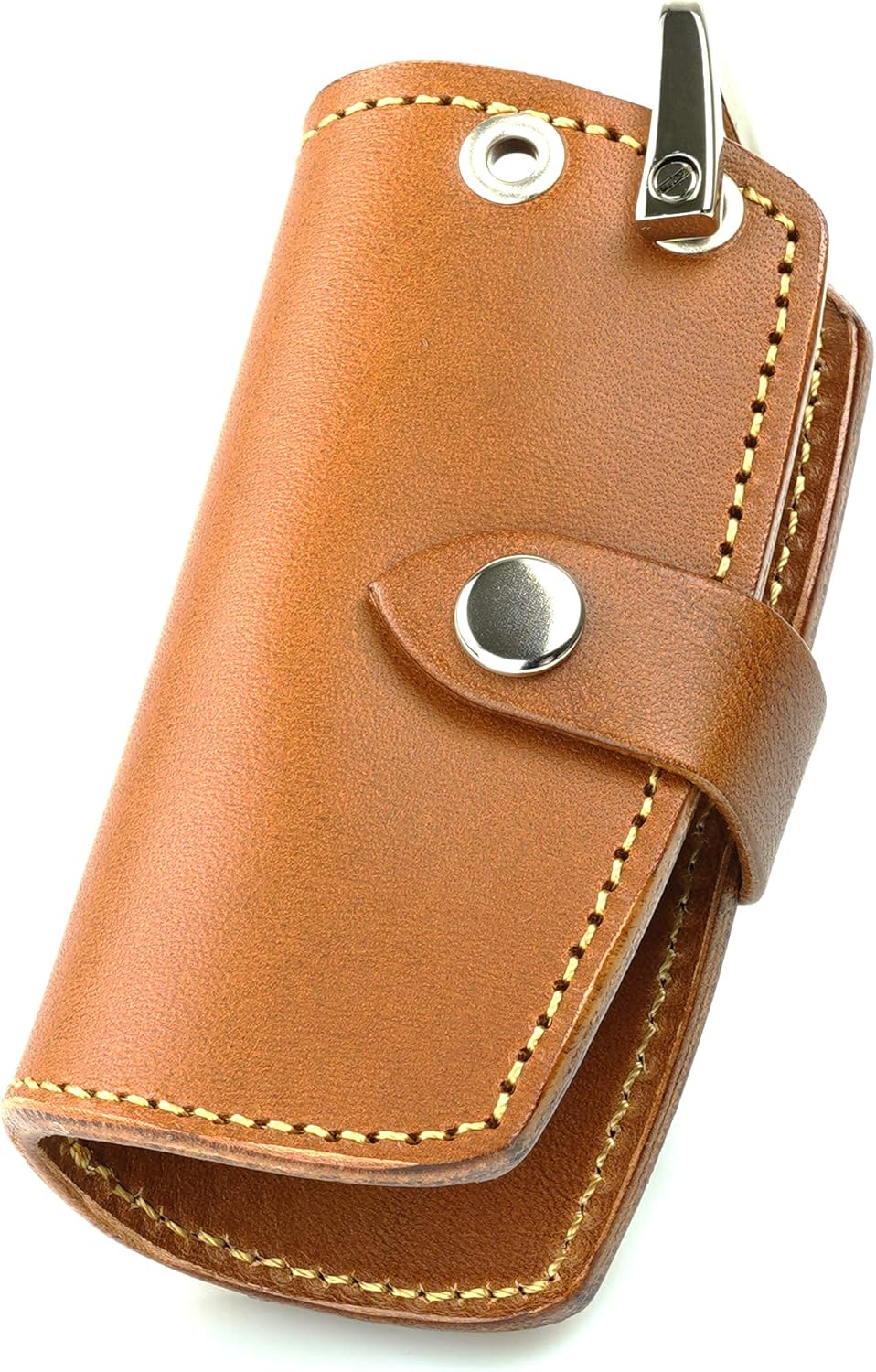[革茶屋] スマートキーケース キーケース 車用 本革 レザー 汎用 (キャメル)