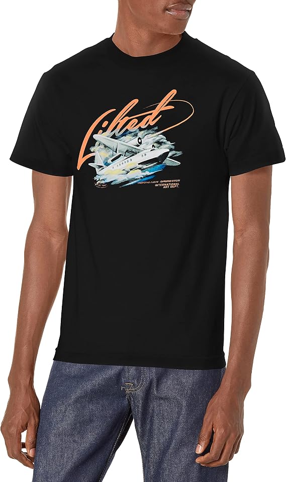 LRG Lifted Research Group Men's Graphic Design Logo T-Shirt