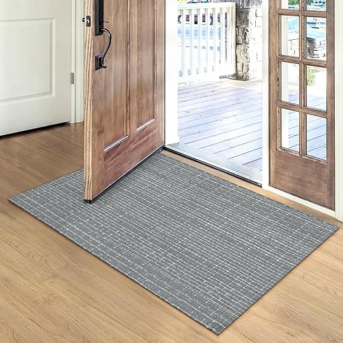 Miniatura 6 de Seavish Alfombra de cocina de 2 x 3 pulgadas, alfombra tejida de algodón para interiores