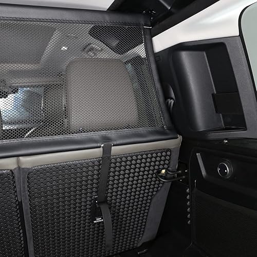 Miniatura 5 de YIWANG Bolsa de almacenamiento de tela negra para maletero de automóvil, bolsa de almacenamiento para Land Rover Defender 110 2020-2022 Accesorios
