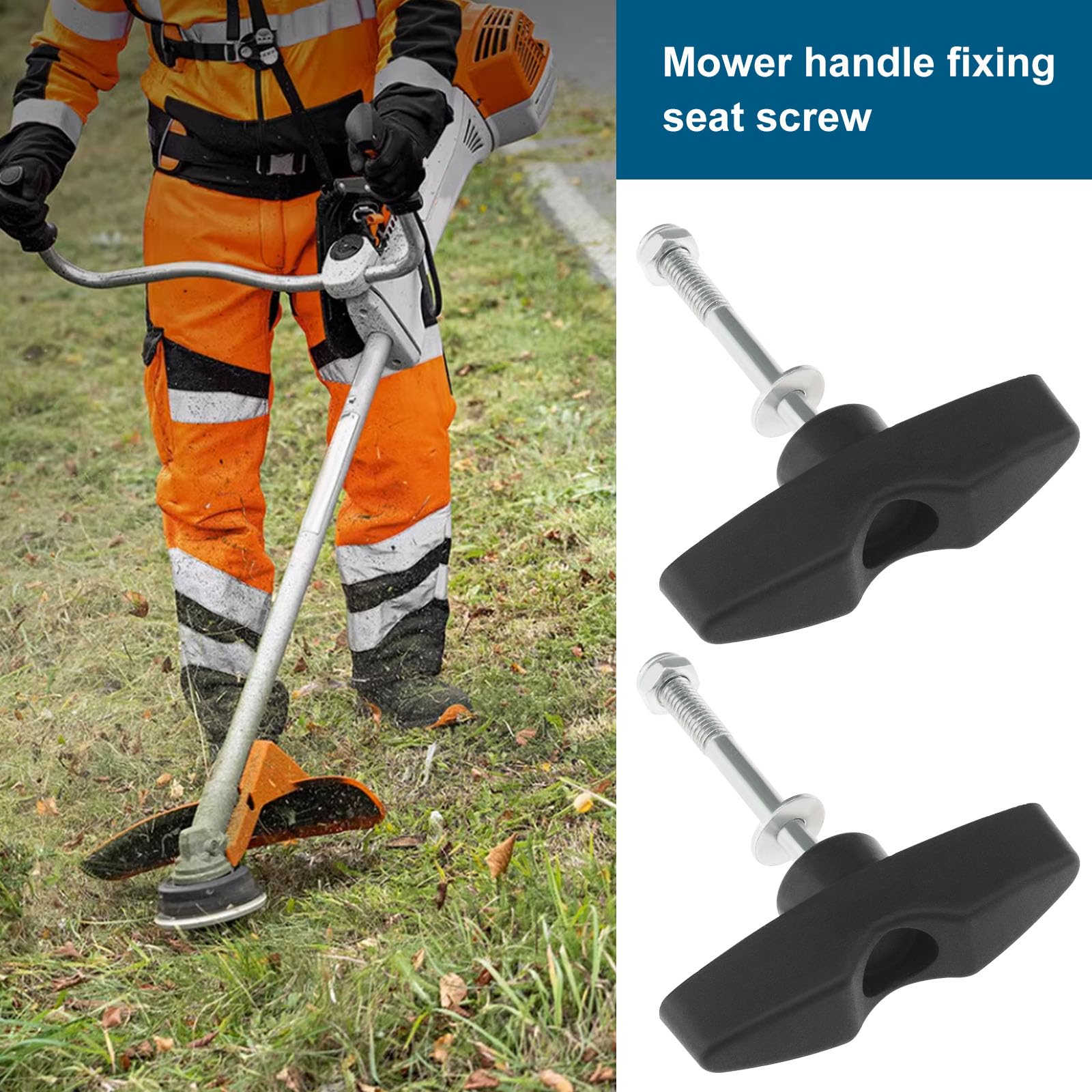 Montageschrauben, Griff für Rasenmäher, M5, Schrauben für Rasenmäher, kompatibel mit Stihl FR130 FS80 Knopfschraube Griff 41407907501