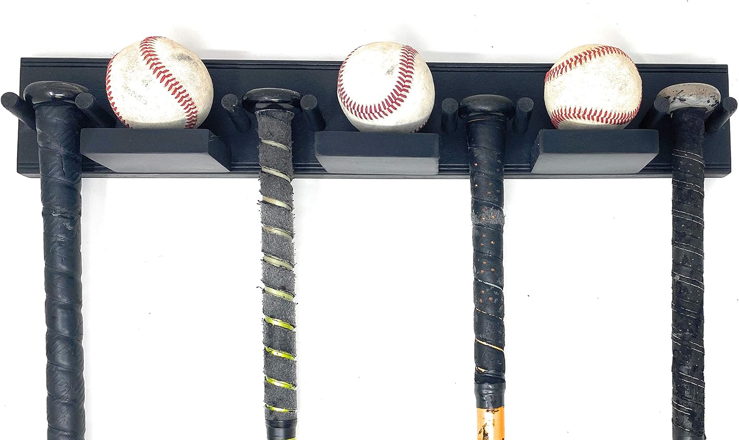 Baseball Bat Rack Holds 4 Bats 3 Balls