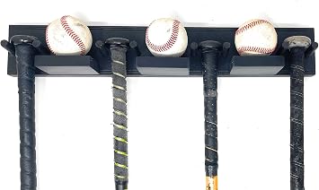 Baseball Bat Rack Holds 4 Bats 3 Balls