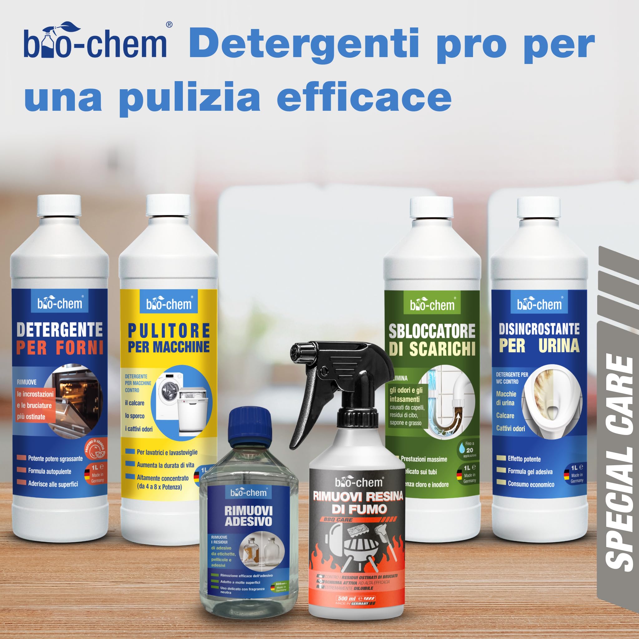 bio-chem Detergente per lavatrici e lavastoviglie 6L | Trattamento completo per lavatrice e lavastoviglie – igiene ottimale, senza coloranti, compatibile con tutti i materiali