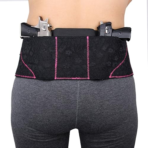 Miniatura 4 de Funda de transporte oculta para mujer Hip Hugger Classic Lace Negrorojo