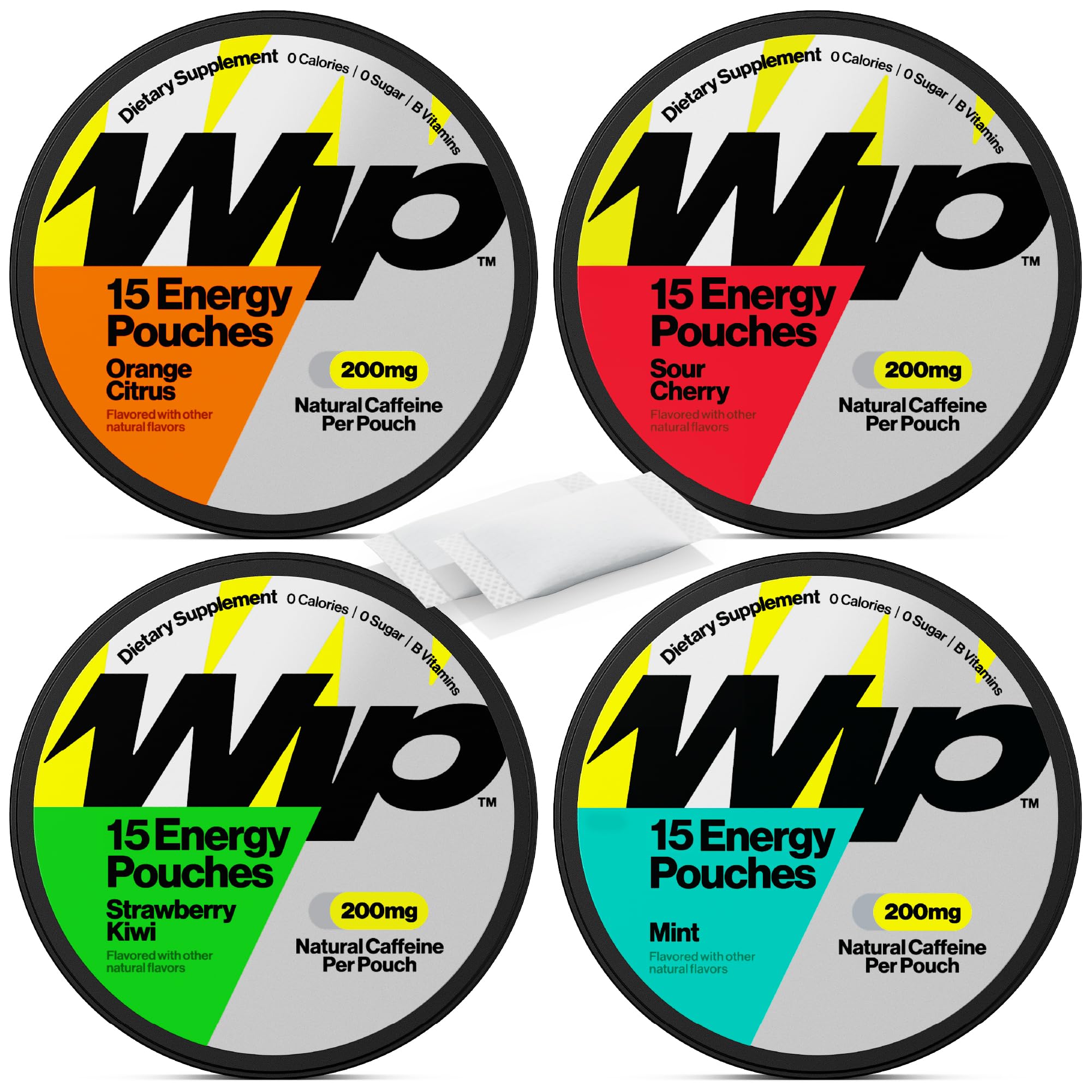 Wip Energy Pouches | 200mg Natural Caffeine | Vitamins and