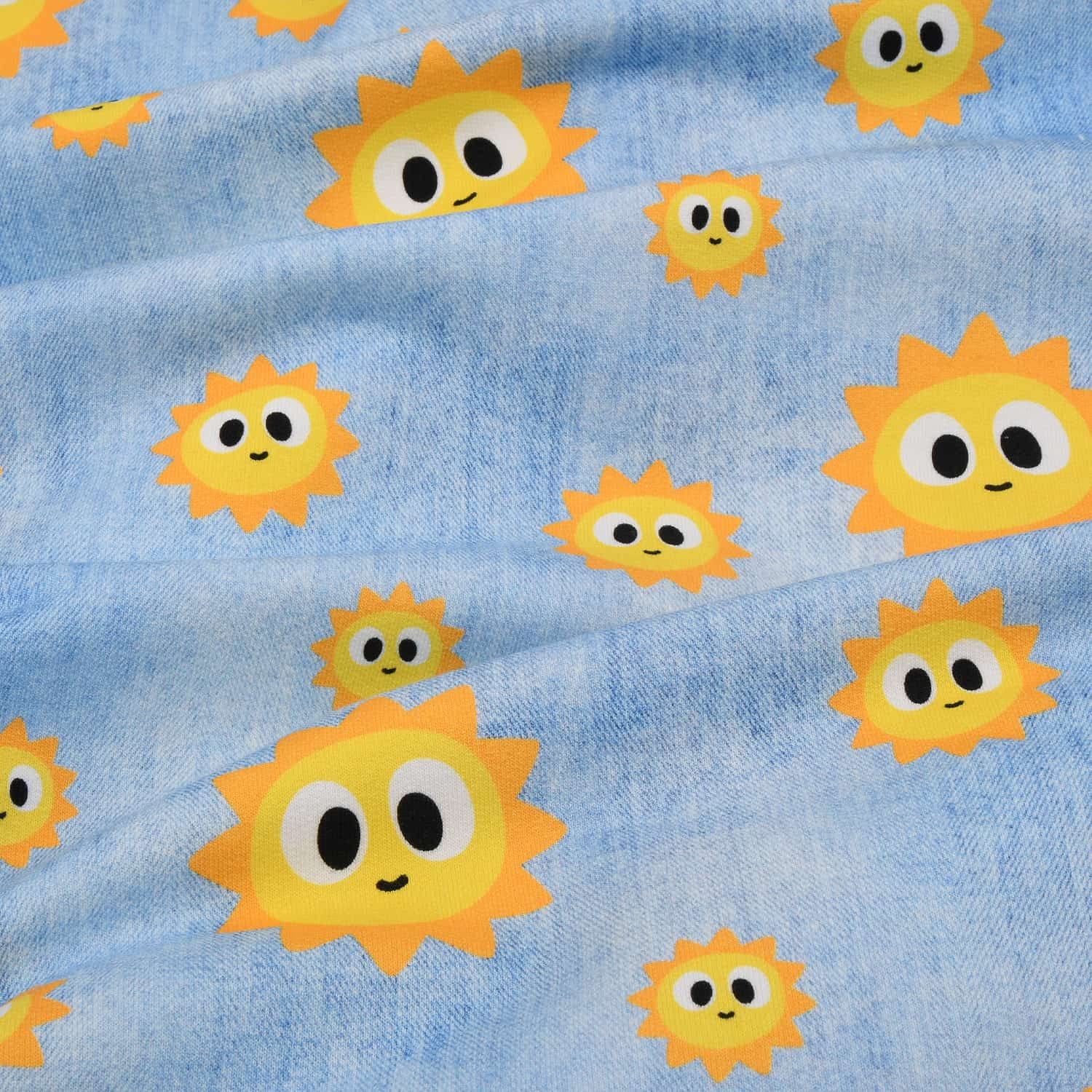 Kapuzenjacke Baby Frühchen Jungen Mädchen Denim Look"Sonnenschein" handmade Geschenk Geburt Ostern