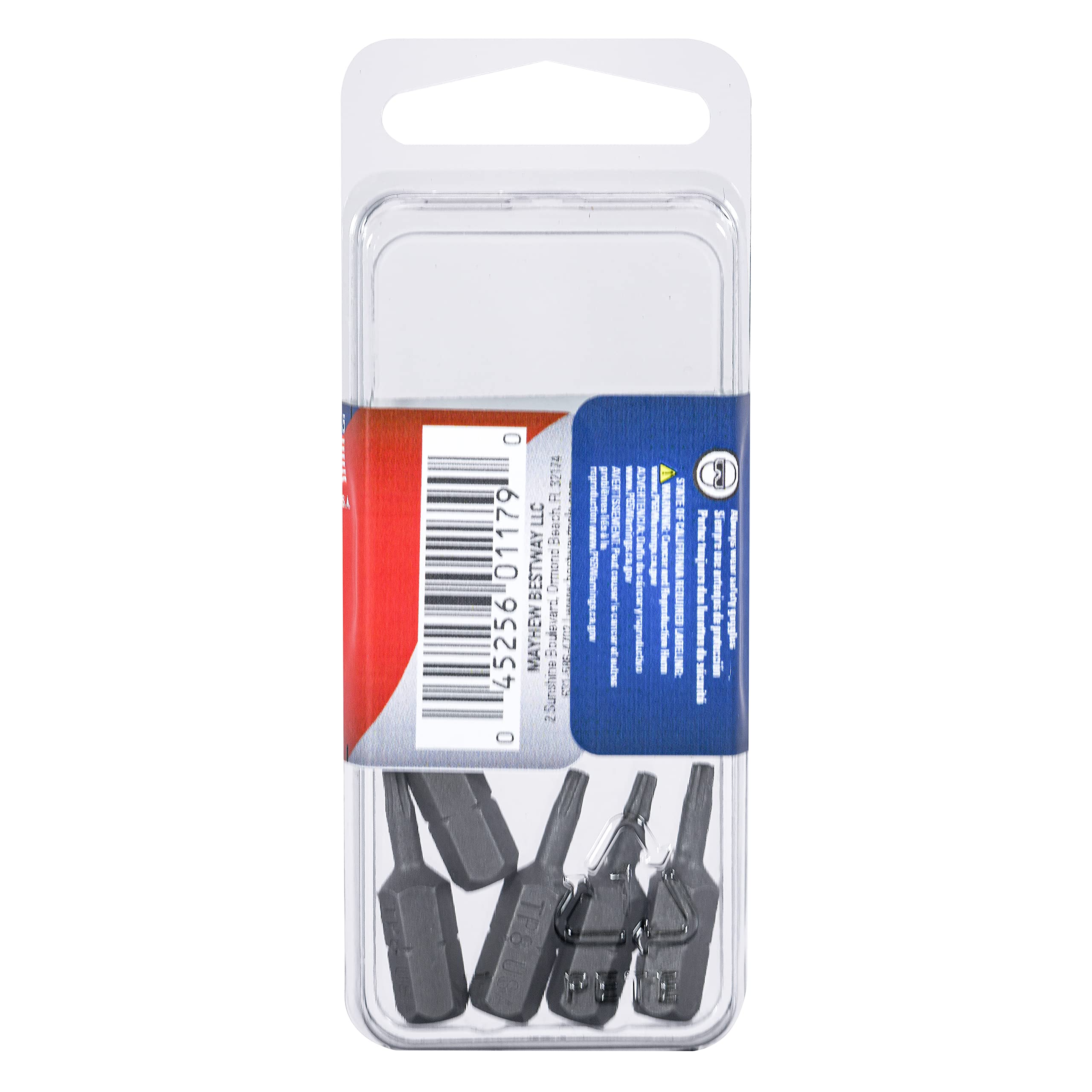 T8IPR - Broca de inserción Torx Plus de 1 pulgada, paquete de 5