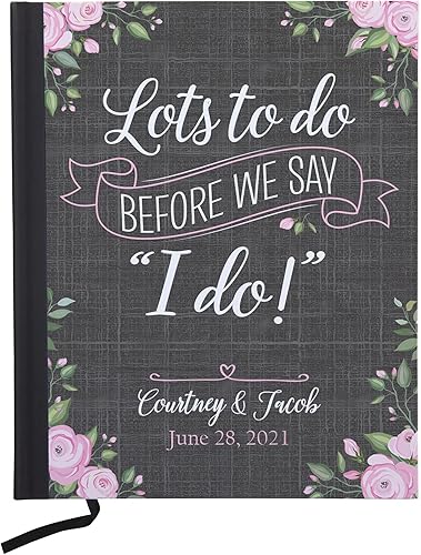 Let's Make Memories Cuaderno personalizado para novias, planificador de boda, organizador de recuerdos, mensaje personalizado