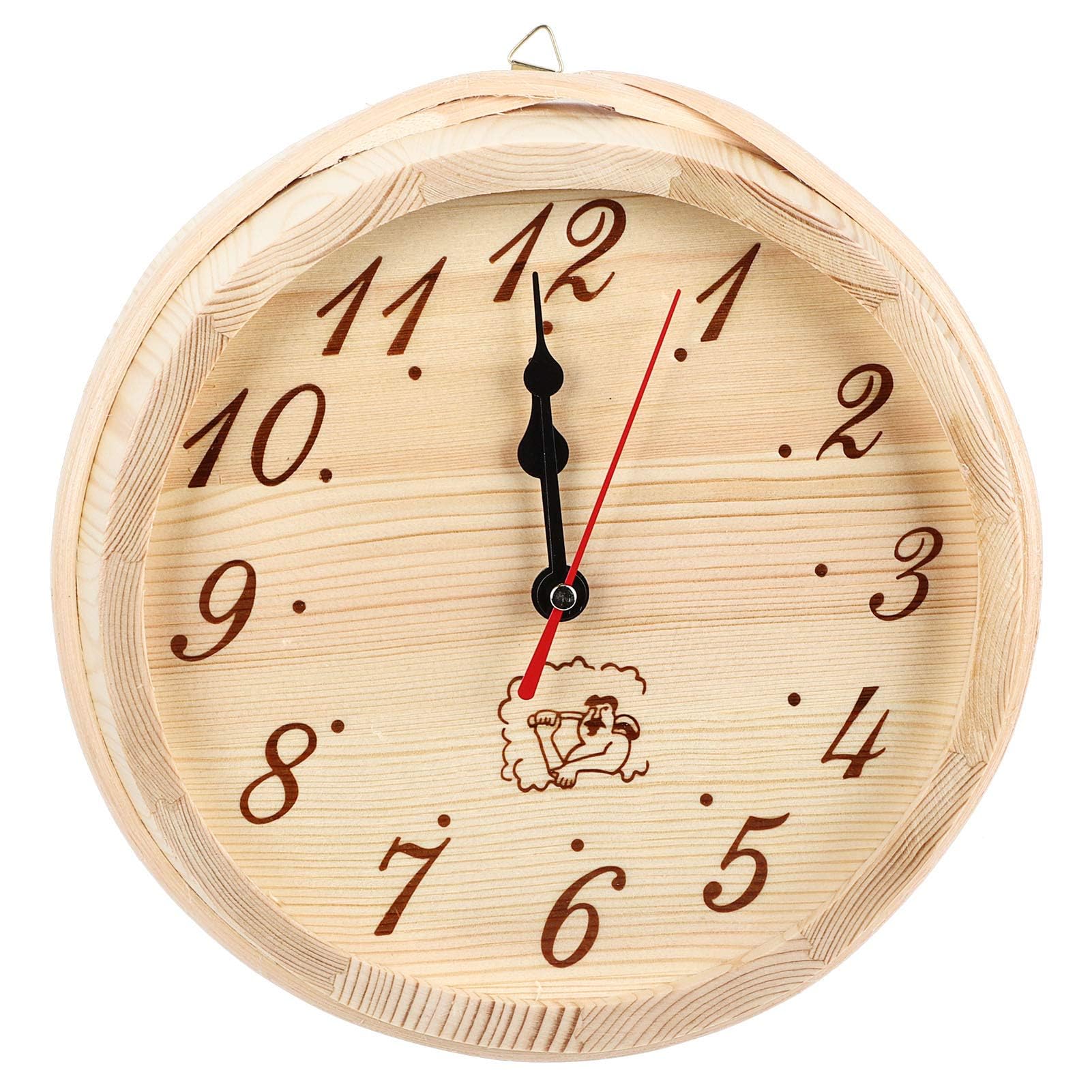 Horloge Murale De Sauna, Horloge Murale En Bois 9 Pouces Minuterie De Sauna Horloge Murale Analogique Ronde Horloge Sauna Horloge Dcorative Horloge Pour Sauna Accessoire Sauna Salle Home Decor