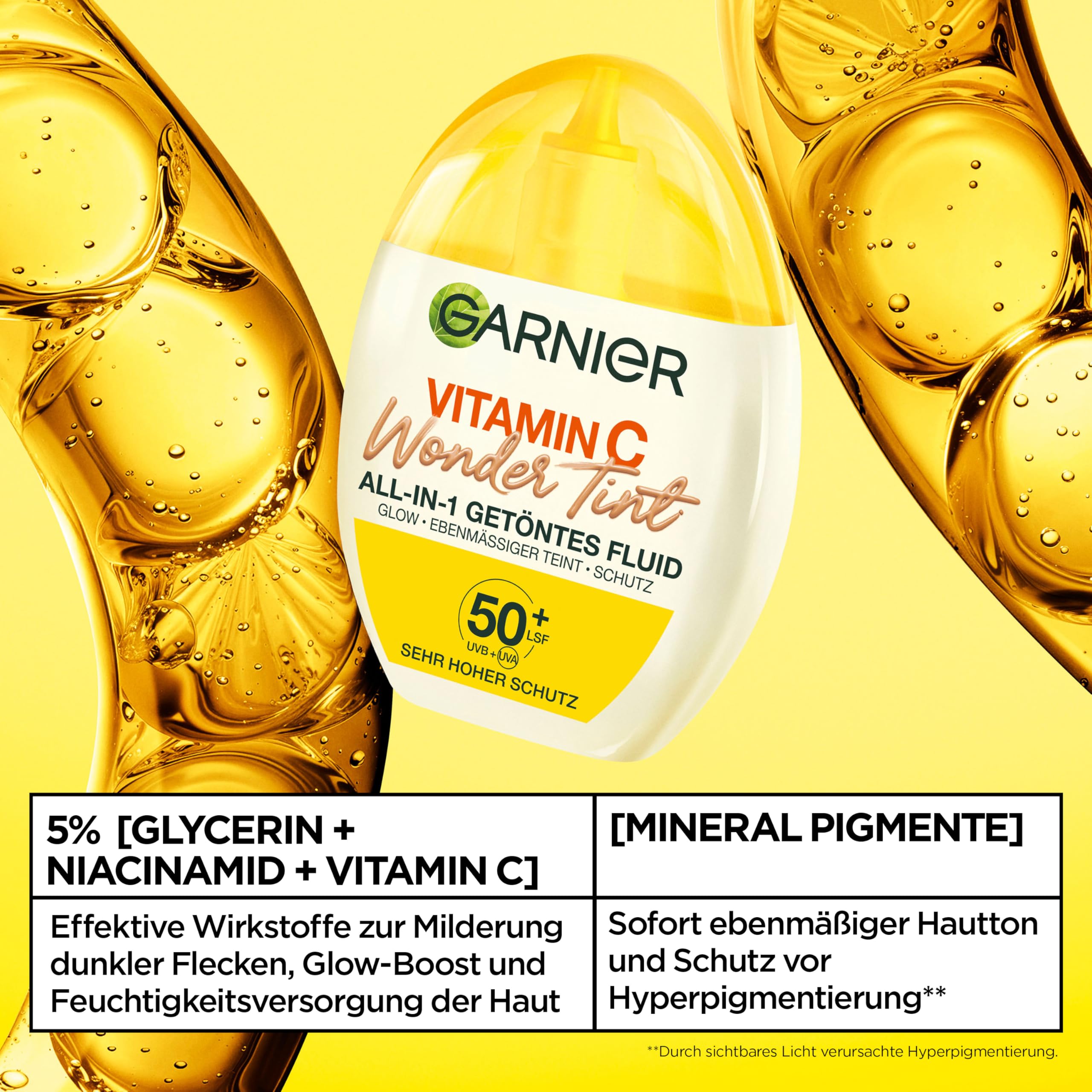 Garnier Witamina C Wonder Tint All-In-1 przyciemniany płyn