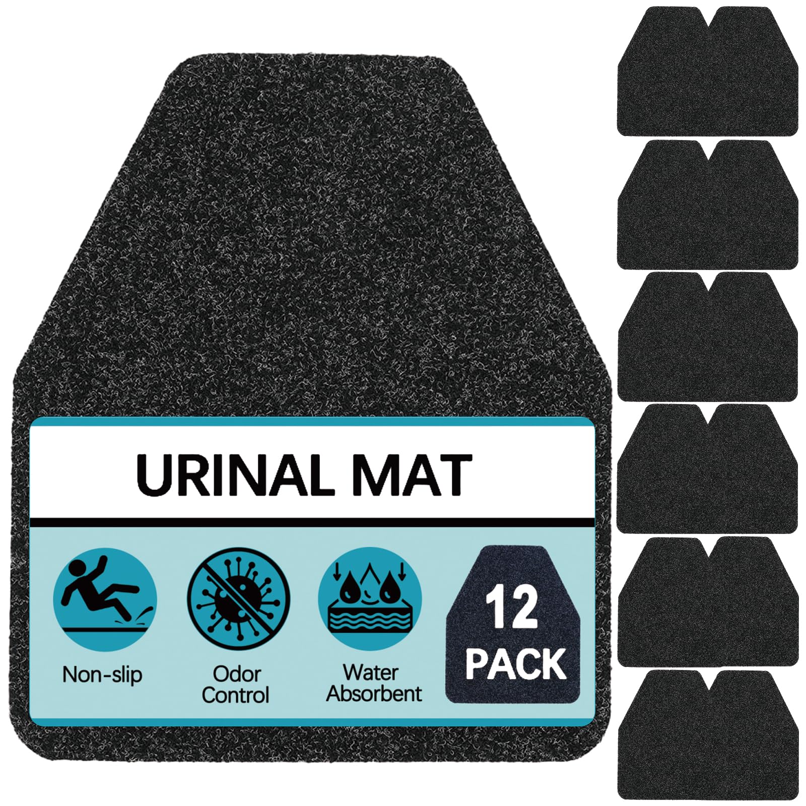 Urinal Mats For Men Bathroom 12 Pack, 16.5" X 20.5 - View #9