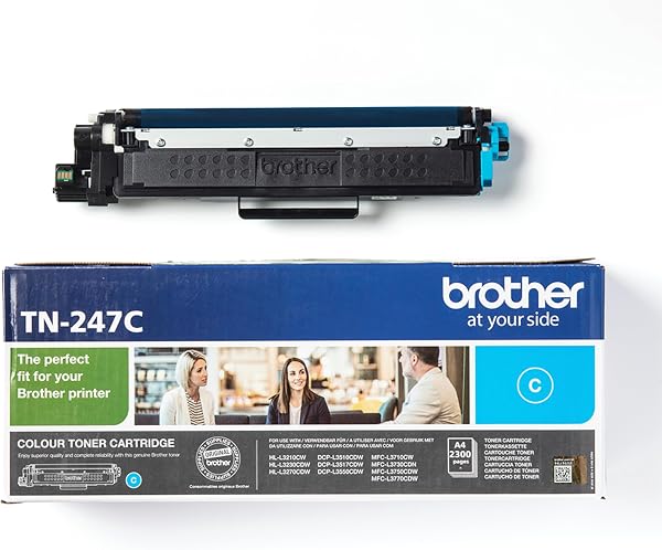 Brother TN247C Toner Originale, Alta Capacità, fino a 2300 Pagine, per Stampanti DCPL3550CDW, HLL3210CW, HLL3230CDW, HLL3270C - 3