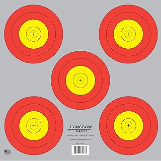 Archery 5 SPOT & 3 SPOT Vegas Targets by Longbow 8, 20, 50 & 200 Packs (5 Spot (20 Pack))