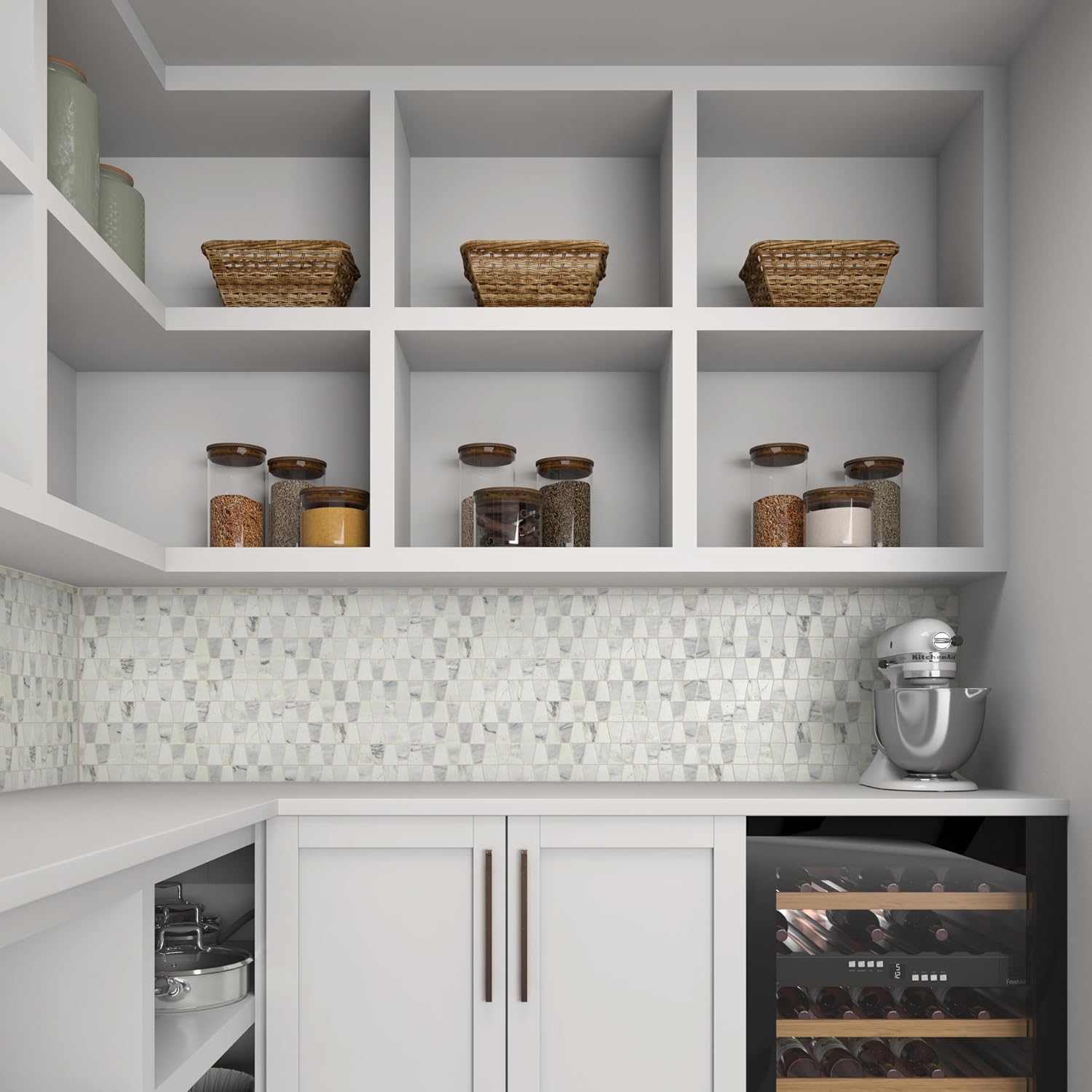 Daltile Sublimity Natural Stone Trapezoid Honed Mosaic (10 PC Per Carton) (8.80 SQFT Per Carton)