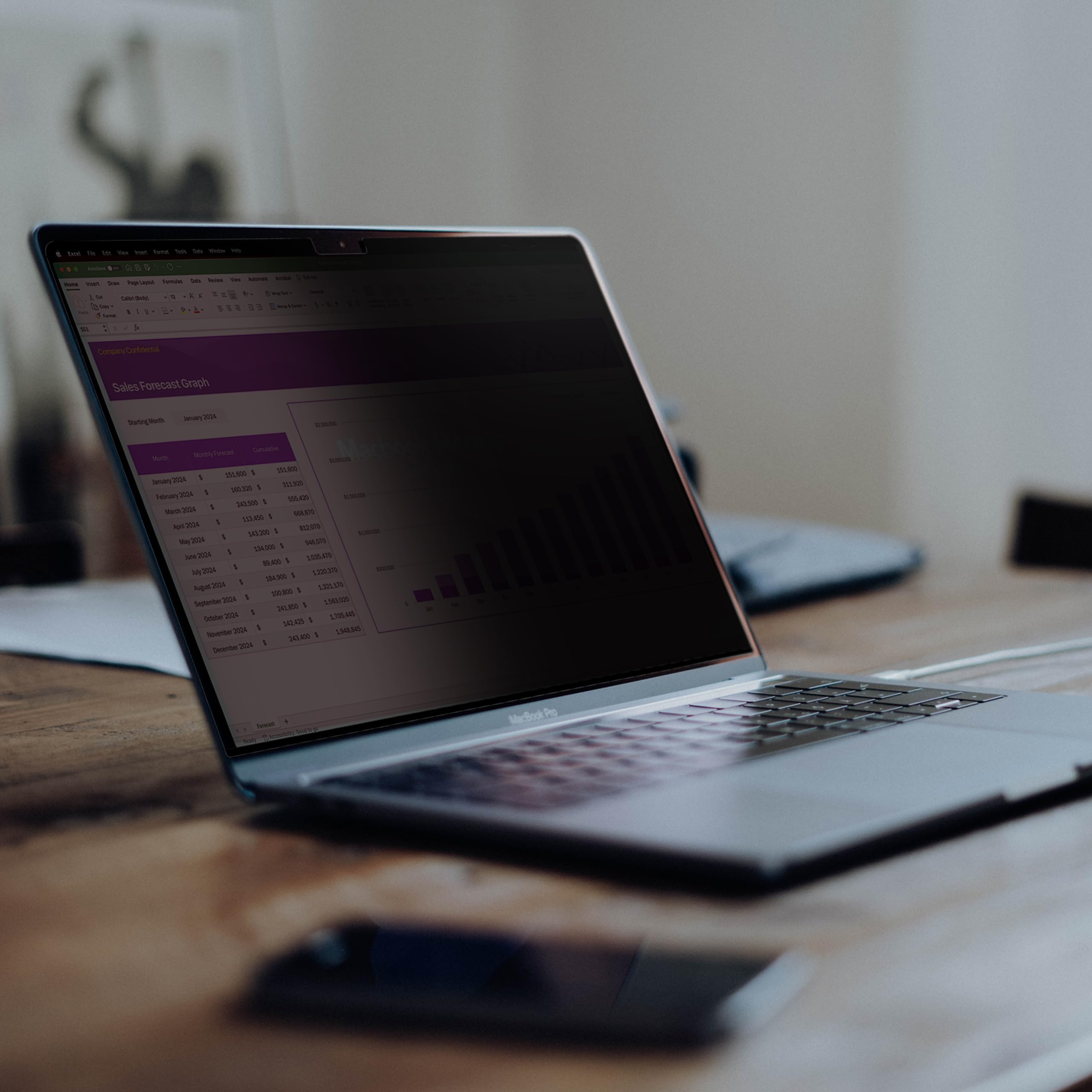 StarTech. com 13" MacBook Air M2 M3 M4 magnetyczny filtr prywatności do laptopa, dwustronny antyodblaskowy (matowy) i błyszczący, filtr prywatności