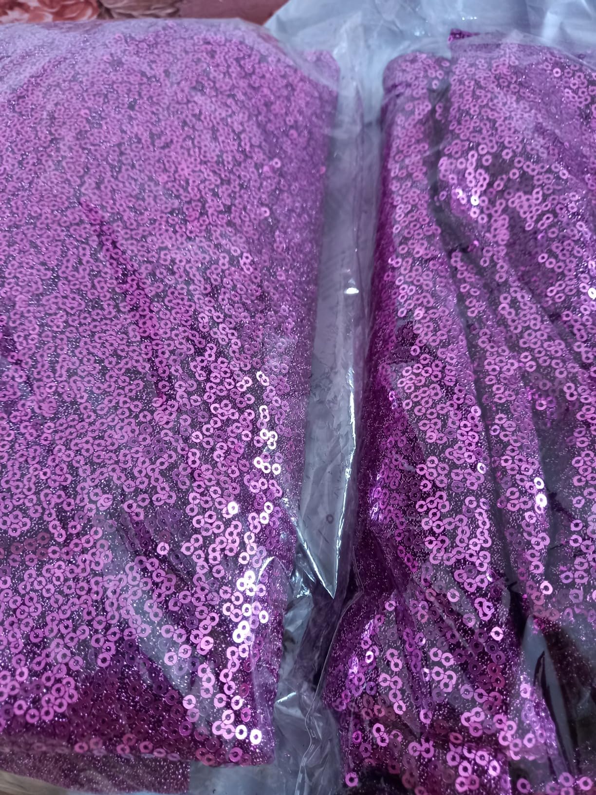 Lycra Parisot with Sequin Fabric Glitter Fabric The Yard Little Mermaid