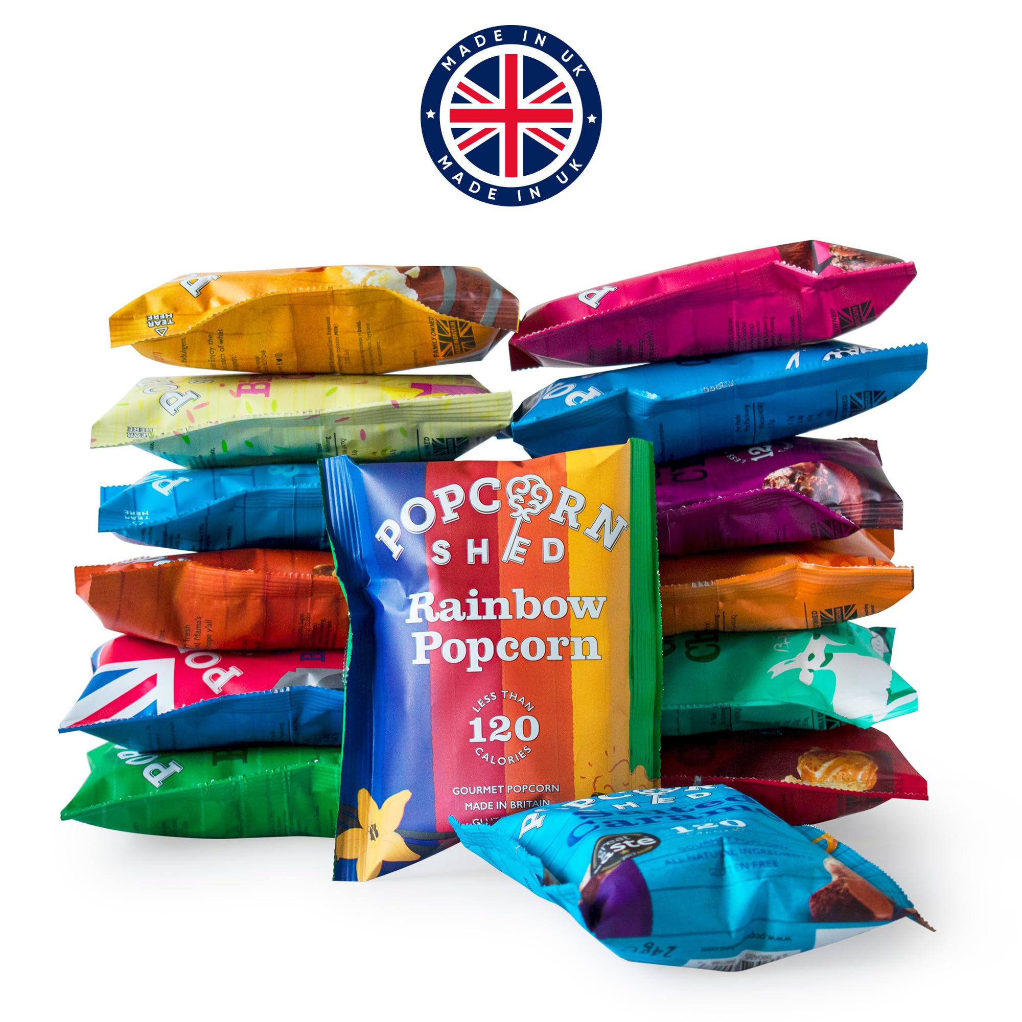Popcorn Shed Snack Mix 14er Pack - Glutenfreie, Natürliche & Vegetarische Snacks