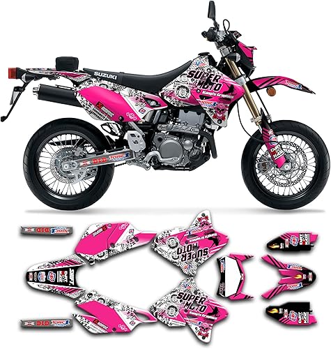 Miniatura 50 de Juego de calcomanías Kungfu Graphics personalizadas para Suzuki DRZ 400 SM Supermoto 1999, 2000, 2001, 2002, 2003, 2004, 2005, 2006, 2007, 2008,