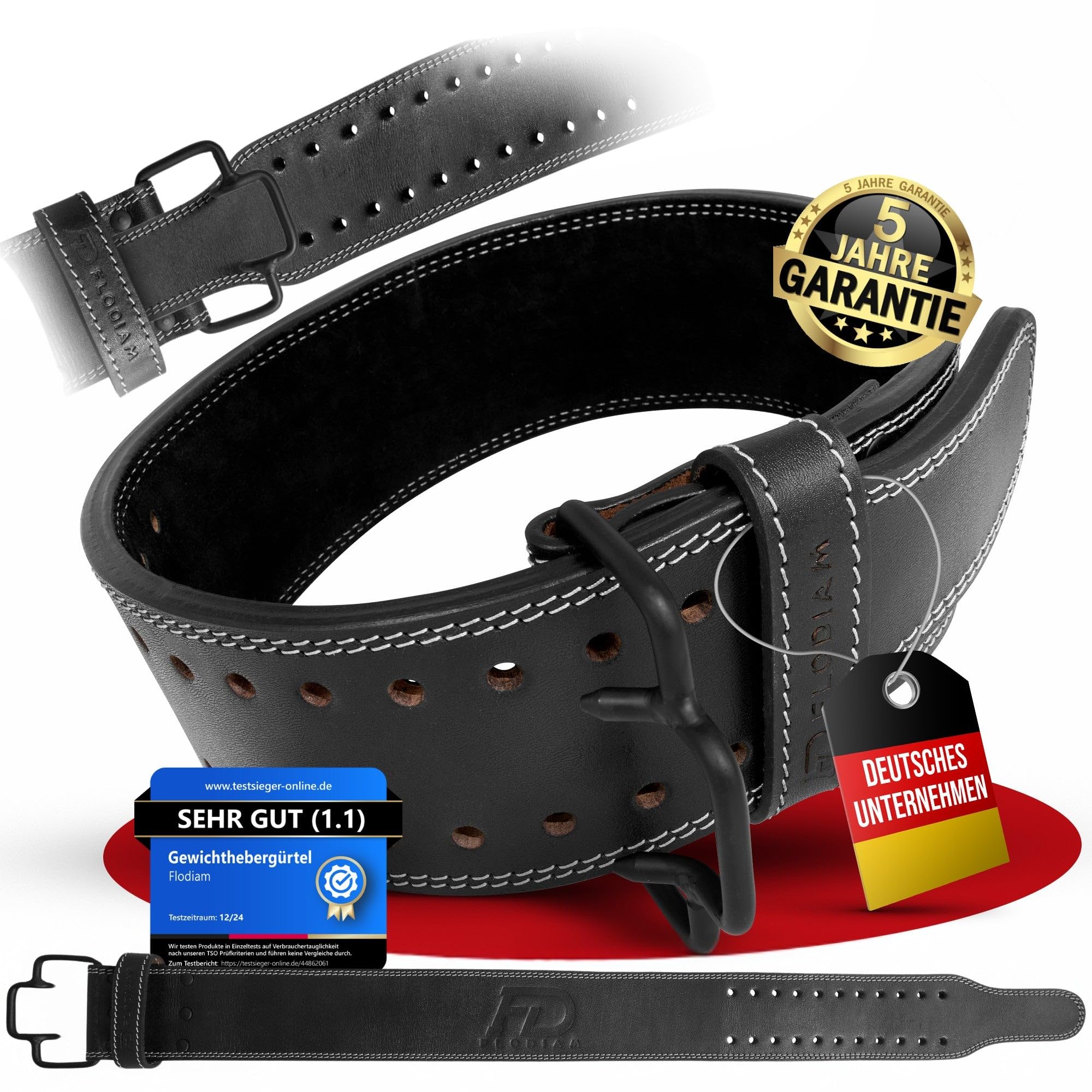 Profi Gewichthebergürtel Quick Power Design Herren & Damen [Quick Claw] Schnellverschluss Gym Lifting Belt Fitness Gürtel Büffelleder Weightlifting Powerlifting - Jetzt Größe Wählen!