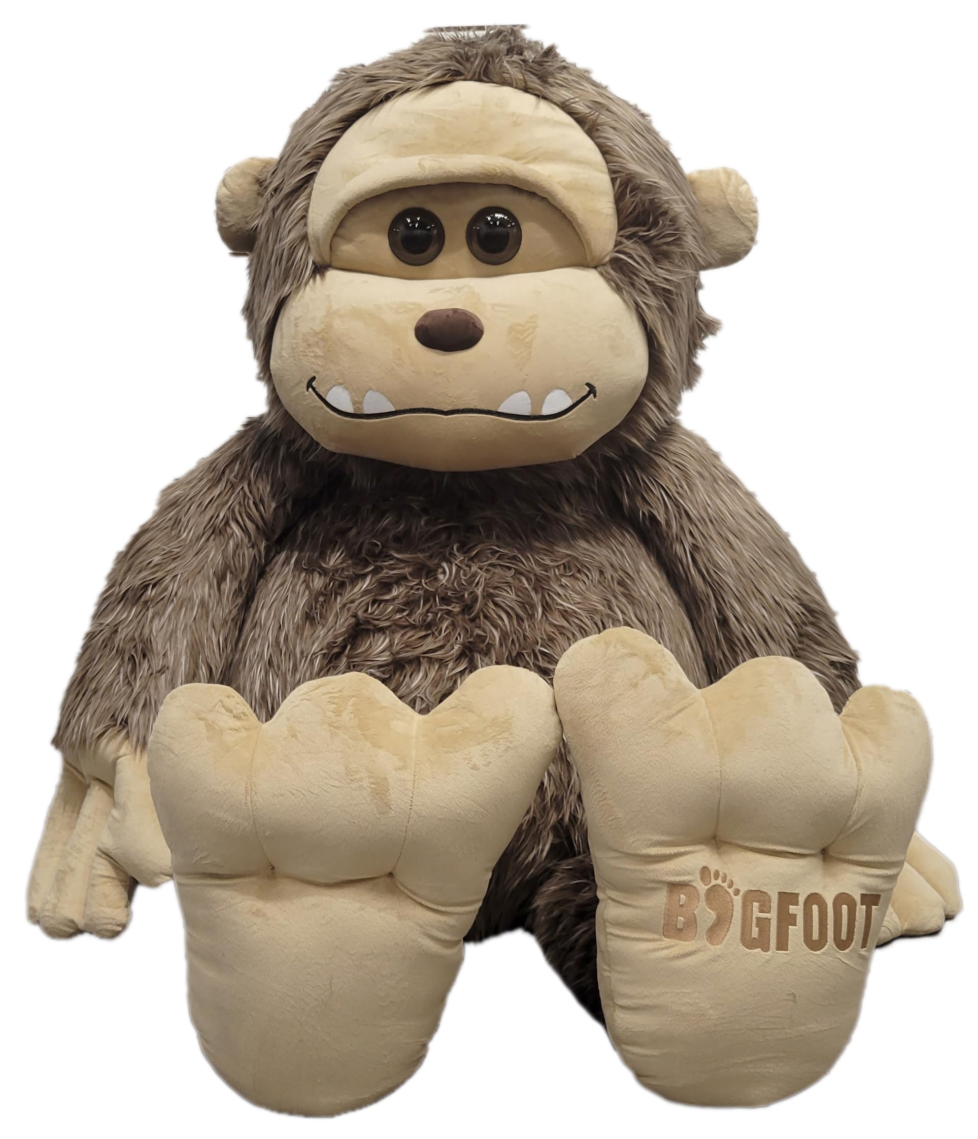 The Petting Zoo Bigfoot Stuffed Animal Plushie, Gifts for Kids, Bigfoot and Yeti Wildlife Animals, Bigfoot Ape Plush Toy, 72 inches