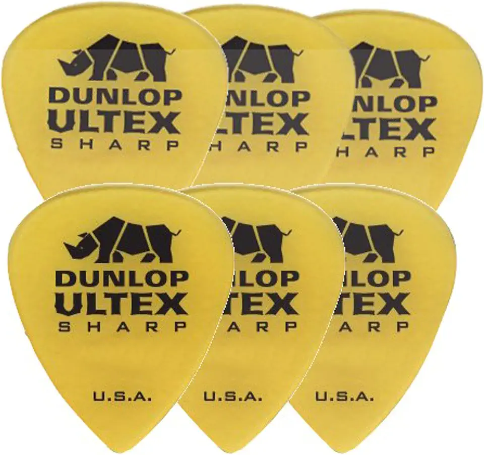 Dunlop 433P2.0 Ultex® Sharp, 2,0 mm, pacote com 6/jogadores