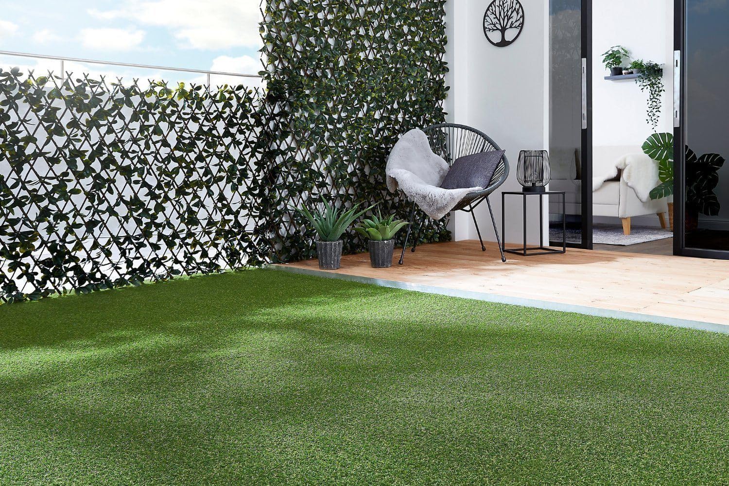andiamo Premium Kunstrasen Koh Samui – 30 mm Rasenteppich, UV-beständig & wetterfest, natürlich wirkender Outdoor-Kunstrasen mit Drainage für Garten, Balkon & Terrasse, 200 x 300 cm