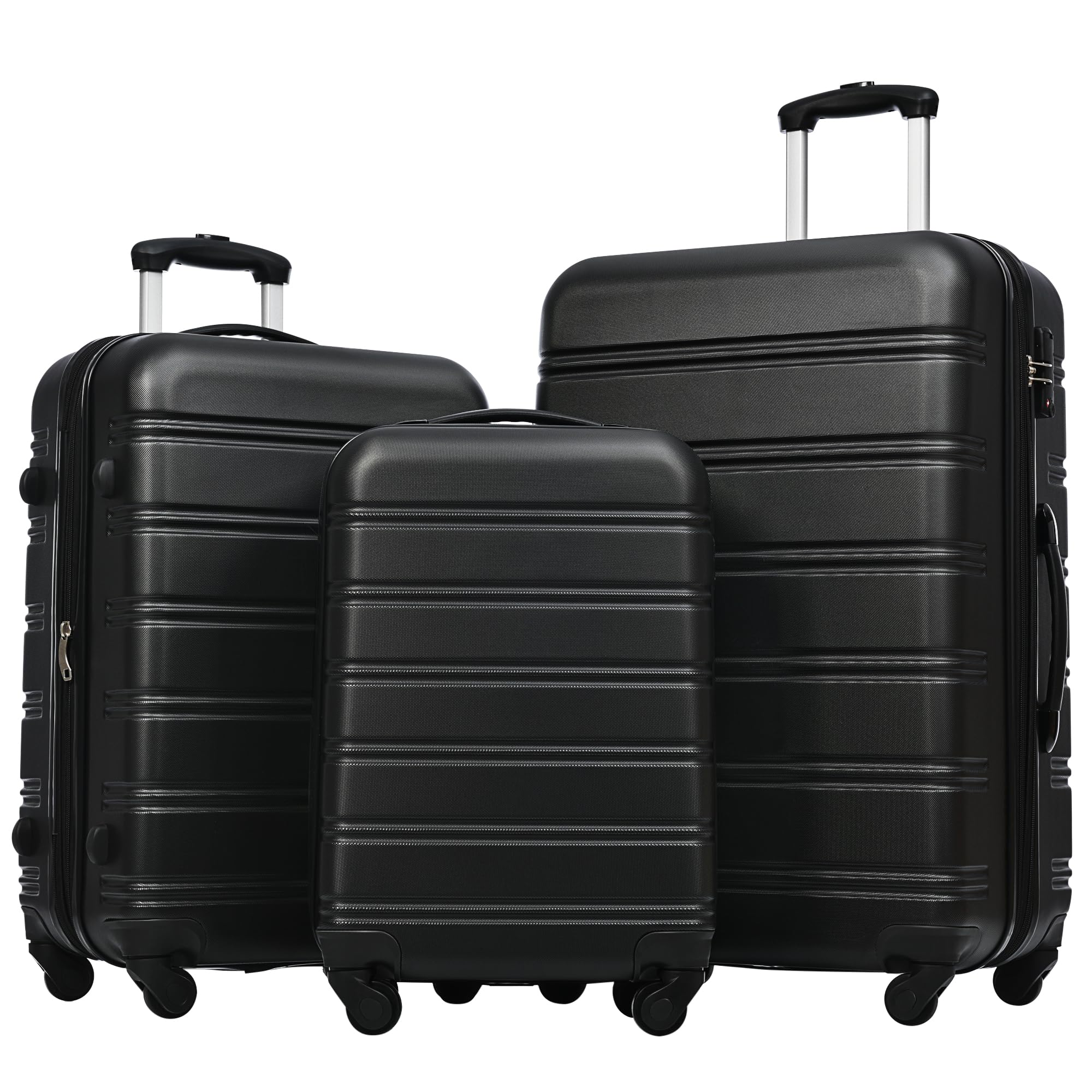 Merax Luggage sets of 3 Piece Carry on Luggage Airline Approved,Hard