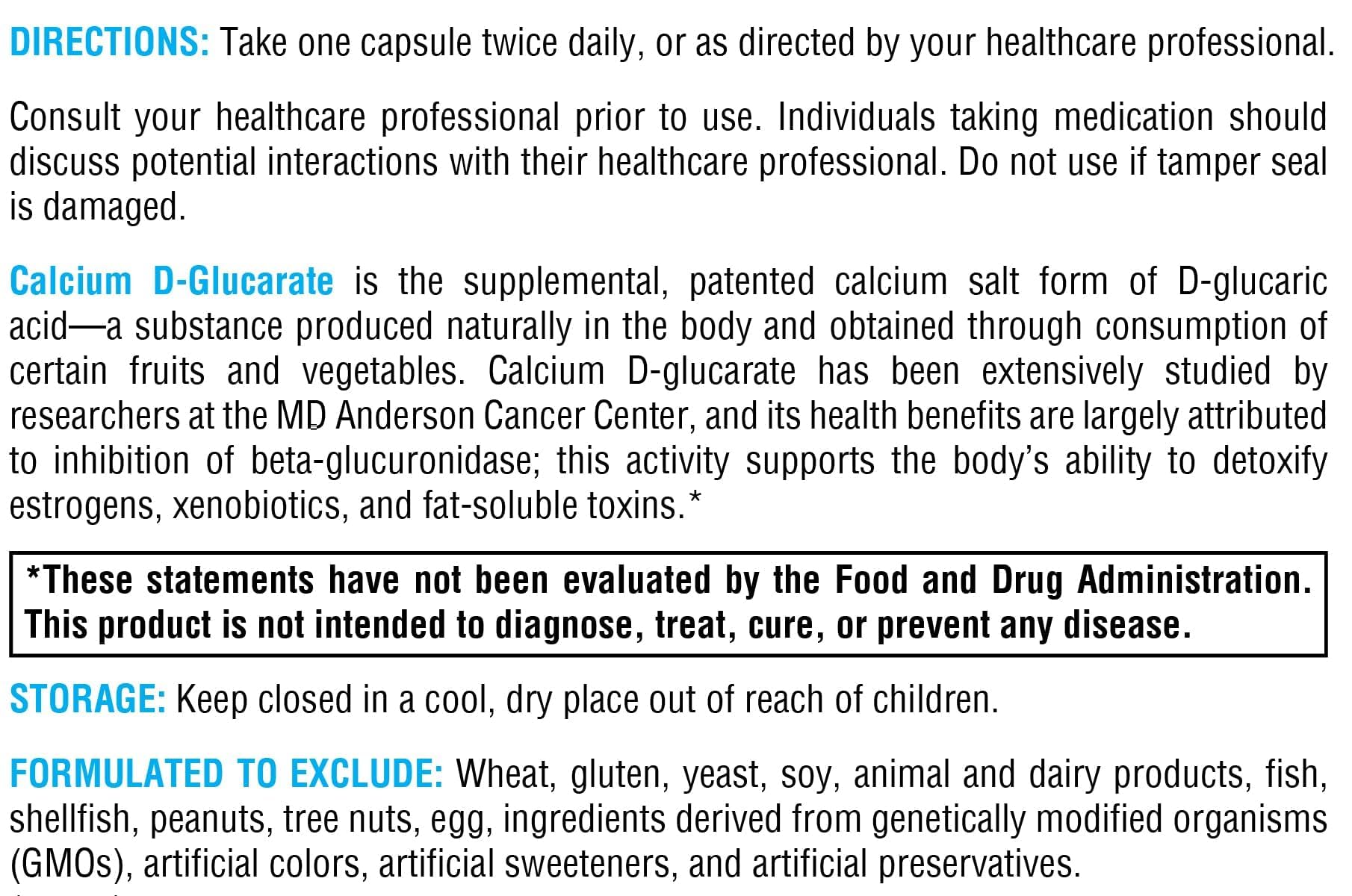 XYMOGEN Calcium D-Glucarate, 90 Capsules — Amazon image 7
