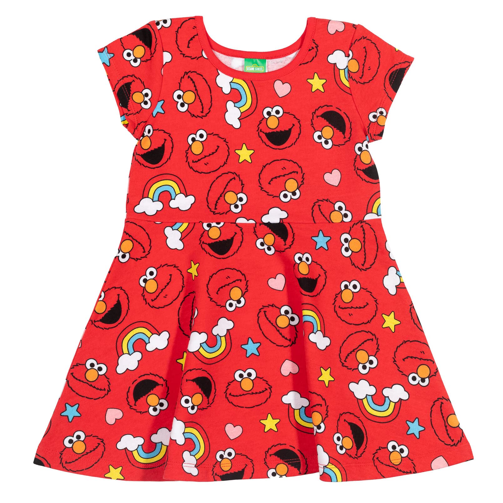 Elmo Infant Baby Girls Dress And Scrunchie Red 18 - Main Image
