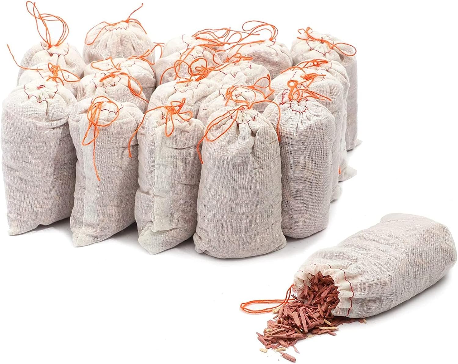 Cedar Chips for Closets and Drawers, Sachet Bags (20 Pack