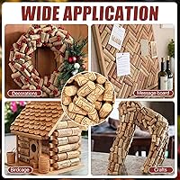 Vista 6 de 200 Pack Straight Wine Corks, #8 Natural Corks For Crafts, 7/8" x 1 3/4" Soft Wood Cork Stoppers, Wine Bottle Stoppers For Crafting Decor, DIY Arts