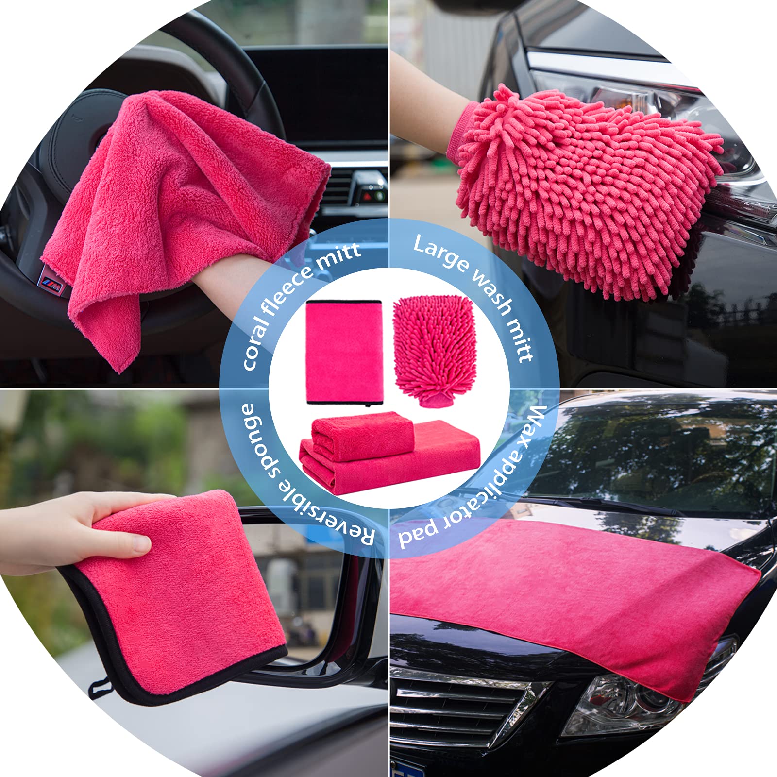 Buy AUTODECO 24Pcs Car Wash Cleaning Tools Kit Car Detailing Set with